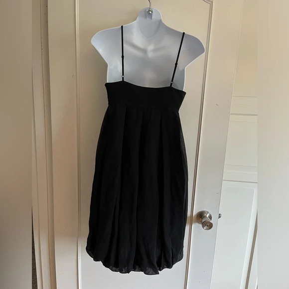 Club  Monaco Black Babydoll Silk Spaghetti Strap
Empire Waist Bubble 
Size 0 - Picture 5 of 14